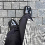 Split Toe Leather Loafer with Lug Sole ( Tabi Style Loafer )