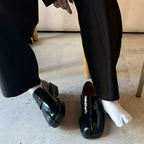Split Toe Leather Loafer with Lug Sole ( Tabi Style Loafer )