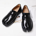 Split Toe Leather Loafer with Lug Sole ( Tabi Style Loafer )