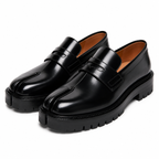 Split Toe Leather Loafer with Lug Sole ( Tabi Style Loafer )