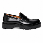 Split Toe Leather Loafer with Lug Sole ( Tabi Style Loafer )