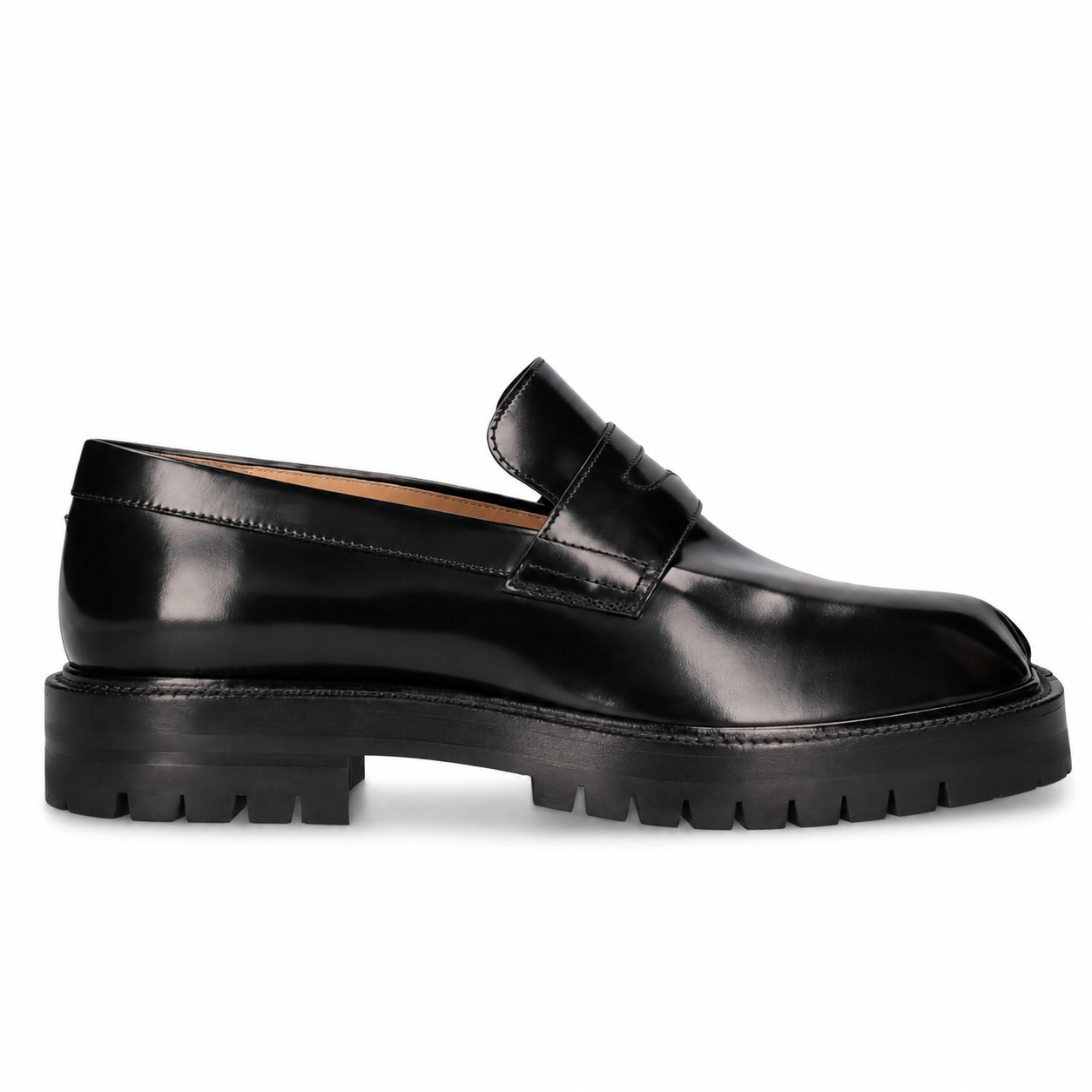 Split Toe Leather Loafer with Lug Sole ( Tabi Style Loafer ) - Image 3